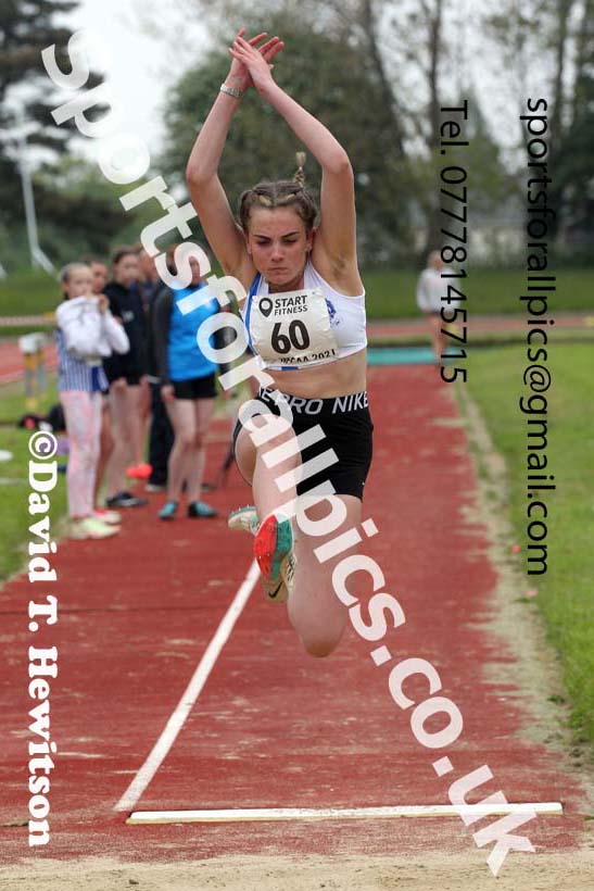 Long jump, 2021 North East Grand Prix No. 3, Monkton, Wednesday, june 2nd. Photo: David T. Hewitson/Sports for All Pics